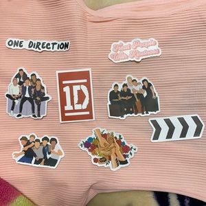 8 NEW One Direction Stickers